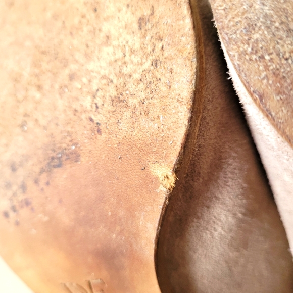 DVF Tan Cream Suede Leather Booties Size 7 - Picture 11 of 15